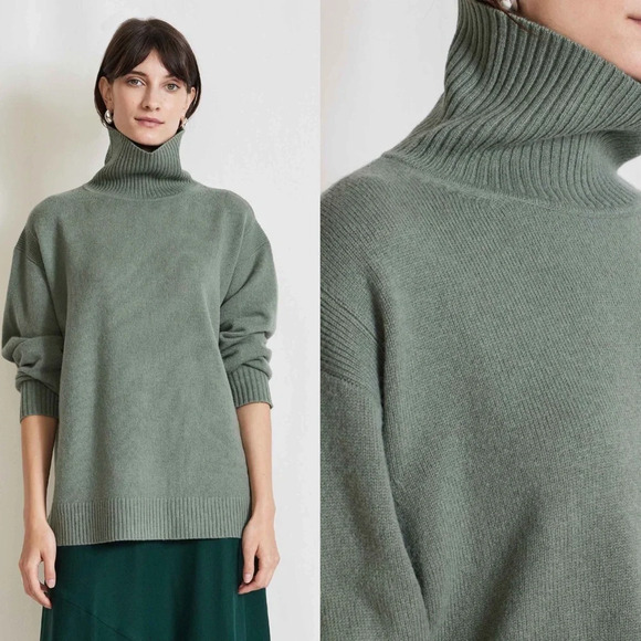 Apiece Apart Sweaters - NWT Apiece Apart Aster Oversized Turtleneck Wool Cashmere Sweater Pullover XS S